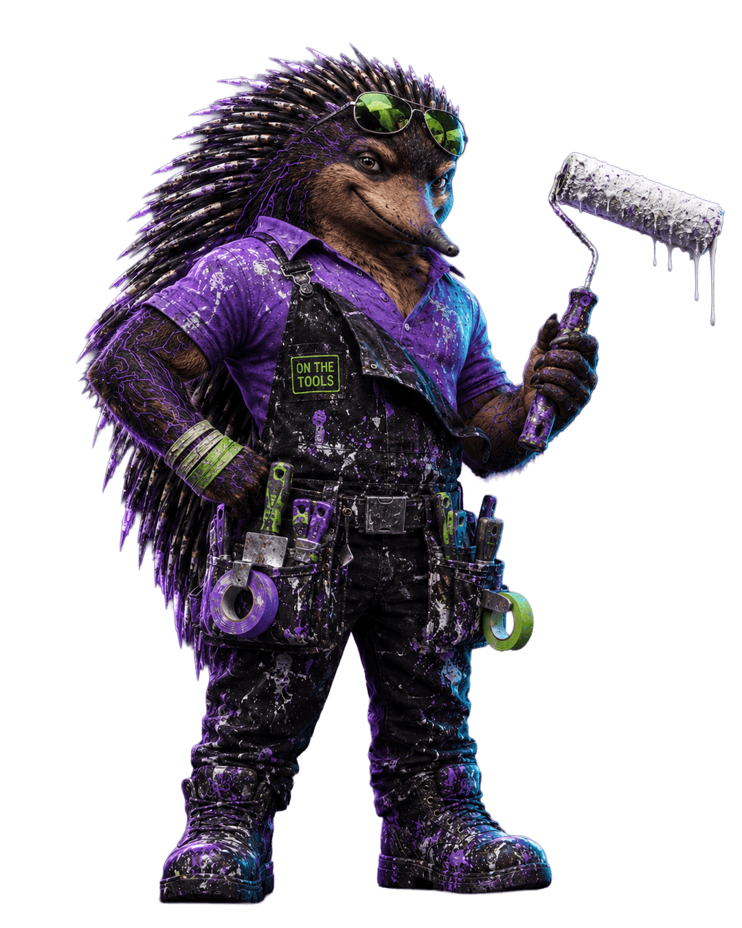 Brushy the painter ready to never miss another job